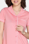 Zivame Cotton Tencel Pyjama Set - Pink Icing — thumbnail 5